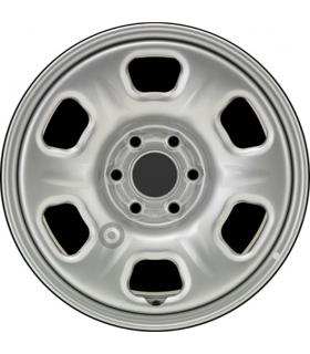 Jante tôle 16 pouces - 6 Trous - 7x16  6x114,3  ET30  AL66  argent