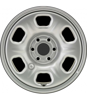 Jante tôle 16 pouces - 6 Trous - 7x16  6x114,3  ET30  AL66  argent