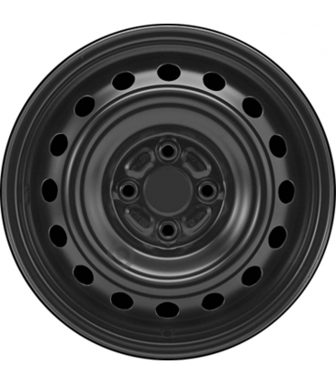 Jante tôle 15 pouces - 4 Trous - 5,5x15  4x100  ET45  AL54  noir
