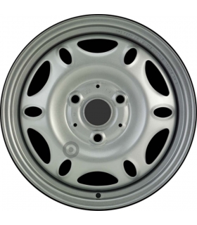 Jante tôle 15 pouces - 3 Trous - 4x15  3x112  ET27  AL57  argent