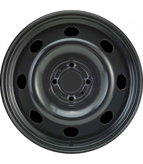 Jante tôle 16 pouces - 4 Trous - 6x16  4x108  ET27  AL65  noir