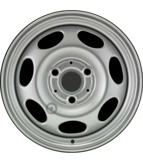 Jante tôle 15 pouces - 3 Trous - 5,5x15  3x112  ET22  AL57  argent