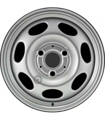 Jante tôle 15 pouces - 3 Trous - 4,5x15  3x112  ET23,5  AL57  argent