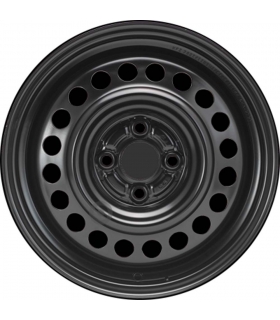 Jante tôle 15 pouces - 4 Trous - 5,5x15  4x100  ET45  AL56  noir