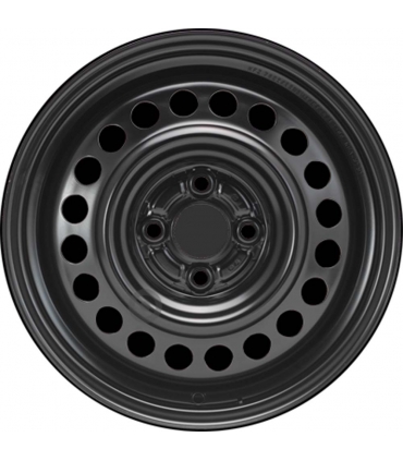 Jante tôle 15 pouces - 4 Trous - 5,5x15  4x100  ET45  AL56  noir