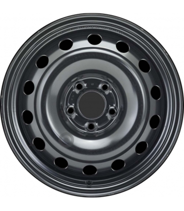 Jante tôle 16 pouces - 5 Trous - 7x16  5x108  ET42  AL65  noir