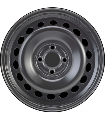 Jante tôle 15 pouces - 4 Trous - 6x15  4x100  ET40  AL60  noir