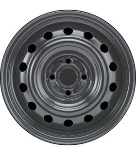 Jante tôle 15 pouces - 4 Trous - 6x15  4x100  ET52  AL54  noir