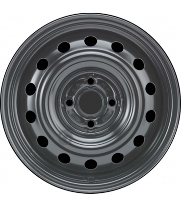 Jante tôle 15 pouces - 4 Trous - 6x15  4x100  ET52  AL54  noir