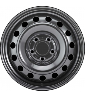 Jante tôle 16 pouces - 5 Trous - 6,5x16  5x114,3  ET48,5  AL67  noir