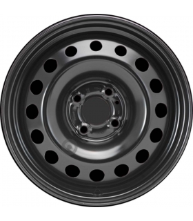 Jante tôle 15 pouces - 4 Trous - 6x15  4x100  ET43  AL60  noir