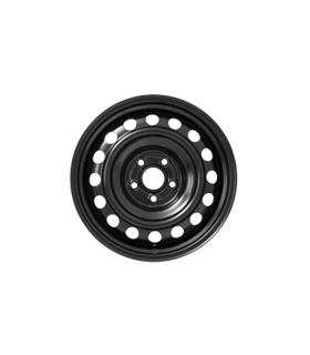 Jante tôle 15 pouces - 5 Trous - 6x15  5x100  ET45  AL54  noir
