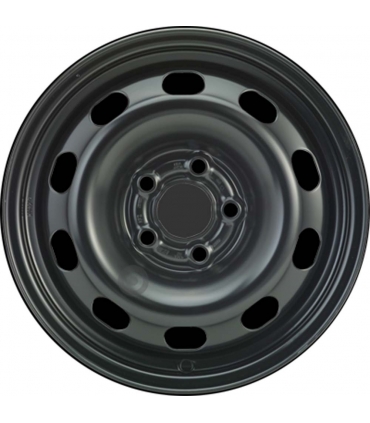 Jante tôle 14 pouces - 5 Trous - 6x14  5x100  ET38  AL57  noir