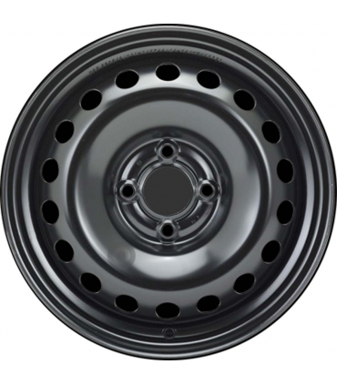 Jante tôle 15 pouces - 4 Trous - 6x15  4x100  ET44  AL60  noir