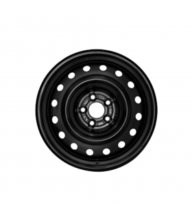 Jante tôle 16 pouces - 5 Trous - 6,5x16  5x100  ET55  AL56  noir