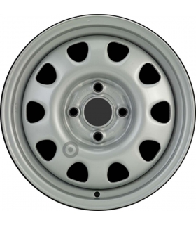 Jante tôle 14 pouces - 4 Trous - 6x14  4x100  ET45  AL57  argent