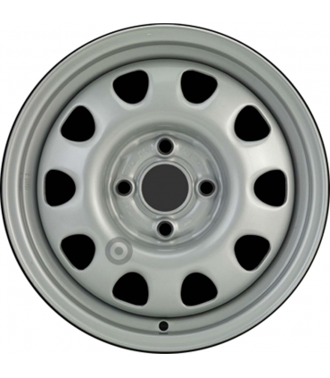 Jante tôle 14 pouces - 4 Trous - 6x14  4x100  ET45  AL57  argent