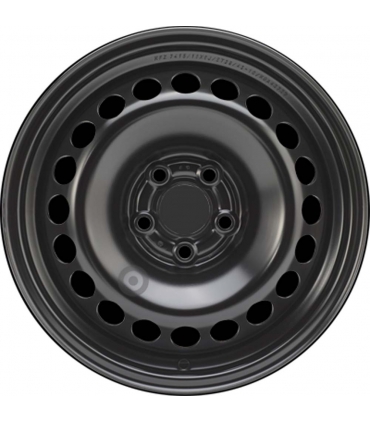 Jante tôle 15 pouces - 5 Trous - 6x15  5x100  ET29  AL57  noir