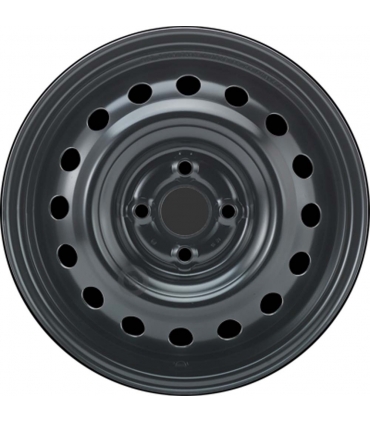 Jante tôle 15 pouces - 4 Trous - 5,5x15  4x100  ET51  AL54  noir