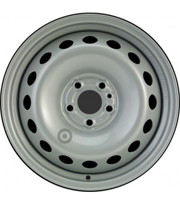 Jante tôle 15 pouces - 5 Trous - 6x15  5x98  ET39  AL58  argent
