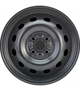 Jante tôle 15 pouces - 4 Trous - 5,5x15  4x100  ET50  AL54  noir