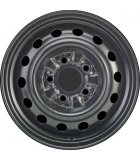 Jante tôle 14 pouces - 5 Trous - 5,5x14  5x114,3  ET45  AL67  noir
