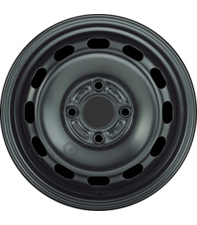 Jante tôle 15 pouces - 4 Trous - 6x15  4x108  ET47,5  AL63,3  noir