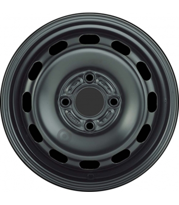Jante tôle 15 pouces - 4 Trous - 6x15  4x108  ET47,5  AL63,3  noir
