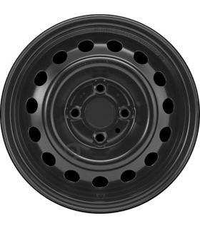 Jante tôle 14 pouces - 4 Trous - 5,5x14  4x100  ET46  AL54  noir