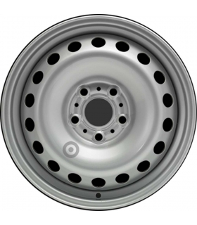 Jante tôle 15 pouces - 5 Trous - 6x15  5x108  ET44  AL60  argent