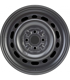 Jante tôle 15 pouces - 4 Trous - 6x15  4x100  ET45  AL54  noir