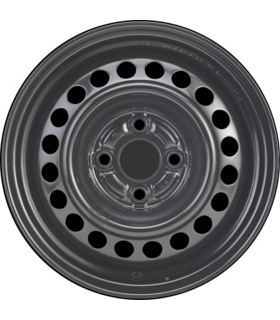 Jante tôle 14 pouces - 4 Trous - 5,5x14  4x100  ET45  AL56  noir