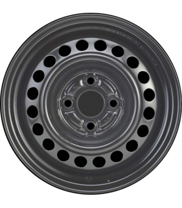Jante tôle 14 pouces - 4 Trous - 5,5x14  4x100  ET45  AL56  noir