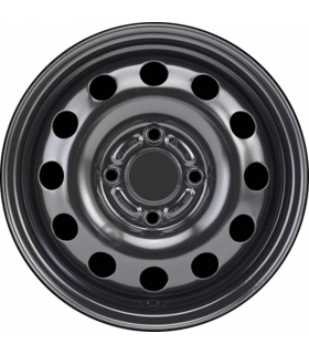 Jante tôle 14 pouces - 4 Trous - 5,5x14  4x108  ET47,5  AL63,3  noir