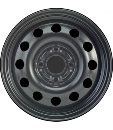 Jante tôle 14 pouces - 4 Trous - 6x14  4x108  ET41  AL63,3  noir