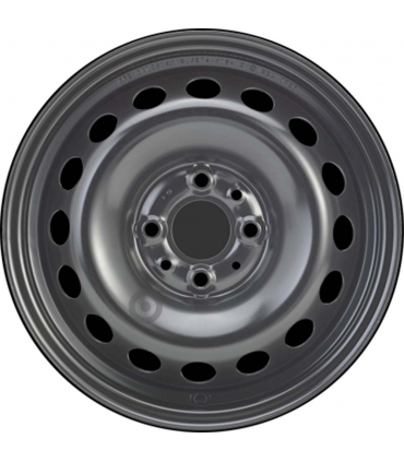 Jante tôle 14 pouces - 4 Trous - 5,5x14  4x98  ET44  AL58  noir