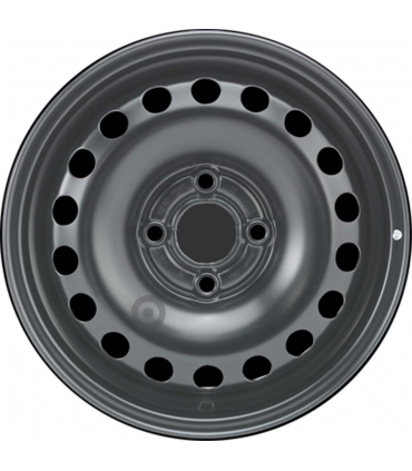 Jante tôle 14 pouces - 4 Trous - 5x14  4x100  ET35  AL57,09  noir