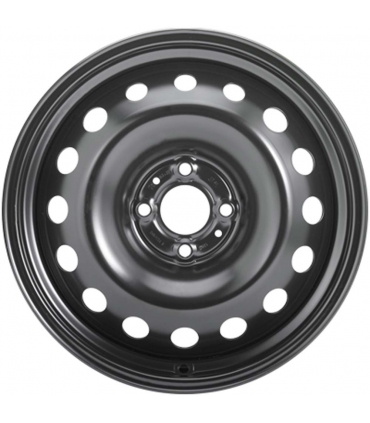 Jante tôle 16 pouces - 4 Trous - 6,5x16  4x100  ET37  AL60  noir