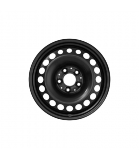 Jante tôle 16 pouces - 5 Trous - 6,5x16  5x112  ET38  AL66,5  noir