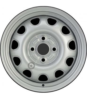 Jante tôle 14 pouces - 4 Trous - 5,5x14  4x100  ET45  AL54  argent
