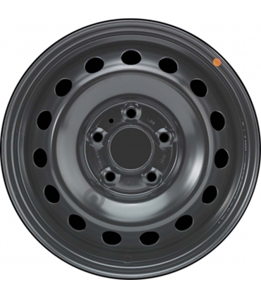 Jante tôle 15 pouces - 5 Trous - 6x15  5x114,3  ET48  AL67  noir
