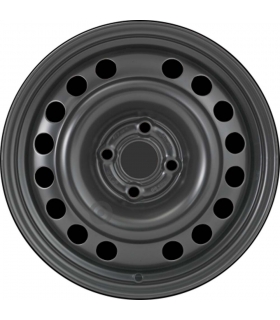 Jante tôle 15 pouces - 4 Trous - 6x15  4x100  ET43  AL56,5  noir