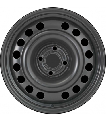 Jante tôle 15 pouces - 4 Trous - 6x15  4x100  ET43  AL56,5  noir