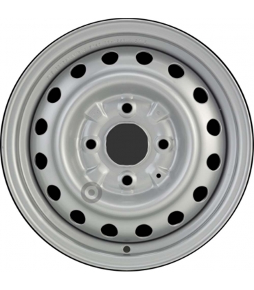 Jante tôle 14 pouces - 4 Trous - 5,5x14  4x114,3  ET45  AL66  argent