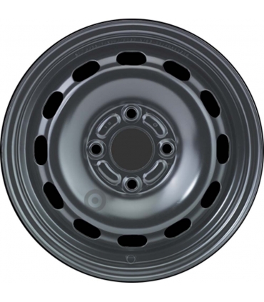Jante tôle 14 pouces - 4 Trous - 5,5x14  4x108  ET37,5  AL63,3  noir
