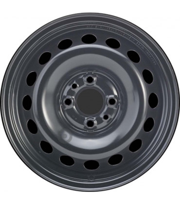 Jante tôle 14 pouces - 4 Trous - 5,5x14  4x98  ET35  AL58  noir