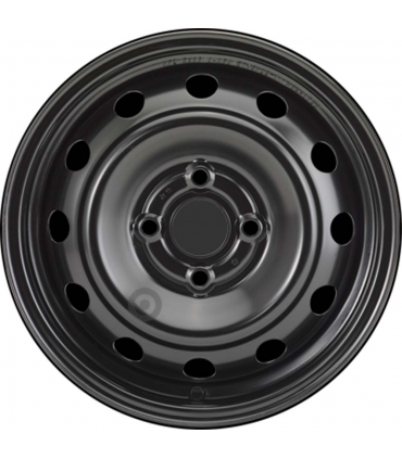 Jante tôle 14 pouces - 4 Trous - 5x14  4x100  ET49  AL54  noir