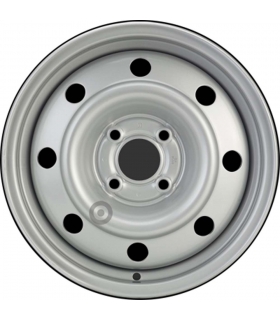Jante tôle 14 pouces - 4 Trous - 5,5x14  4x100  ET36  AL60  argent