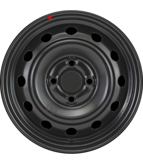 Jante tôle 14 pouces - 4 Trous - 5x14  4x100  ET46  AL54  noir