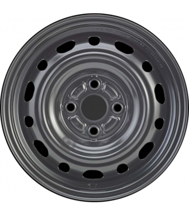 Jante tôle 14 pouces - 4 Trous - 6x14  4x100  ET45  AL54  noir